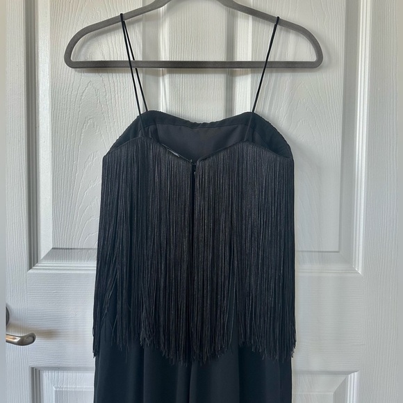 NEW Club Monaco Black Fringe Jumpsuit NWT - Picture 9 of 10